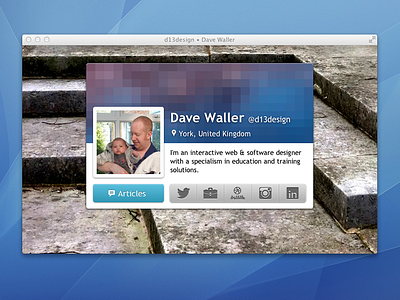Combined social widget mini social ui widget