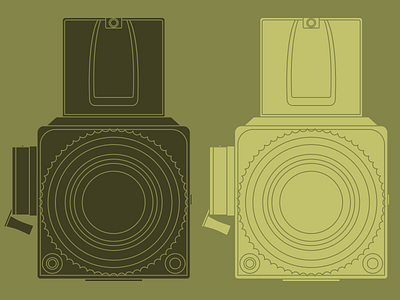 Hassy green hasselblad illustrator silhouette vector