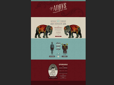 2013 ADDY Awards Website circus design freakshow octavo designs parallax web web design