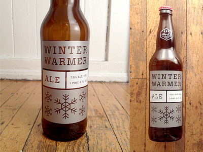 No-Li Winter Warmer beer bottle packaging seasonal winter