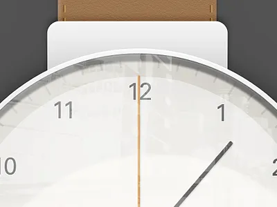 Watch close-up clock glass illustration reflection watch