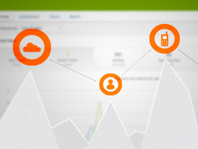 Trends graph chart icons trends