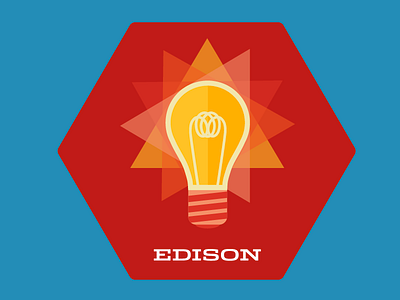 Signage - Edison illustration office retro sign vector vintage