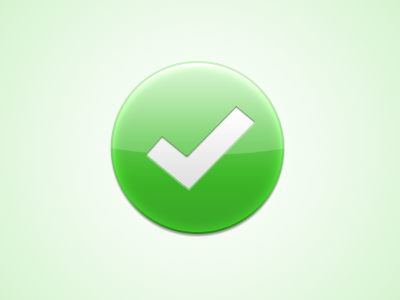 OK Button button check checkmark done finished go green ok ui