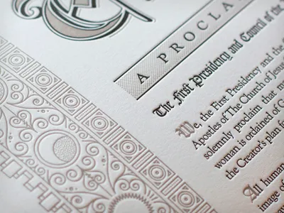 Letterpress Print family letterpress print proclamation