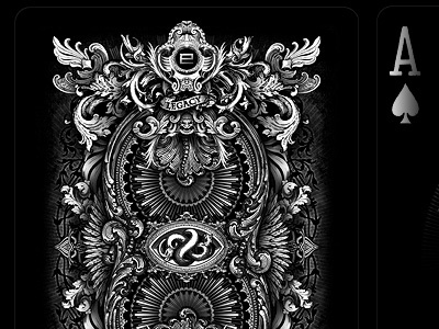 Legacy back design cards custom dark deck ellusionist kenzii lee mckenzie legacy magic mysterious old world playing cards poker