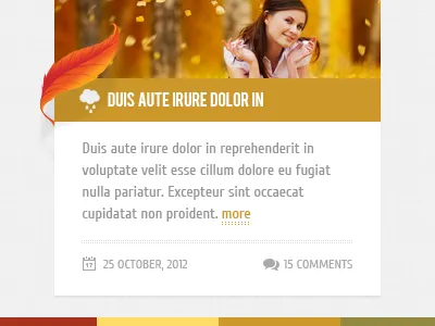 Autumn - WordPress Theme autumn blog css3 html5 leaf minimal portfolio post wordpress