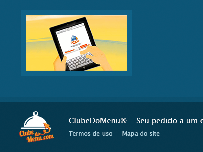 Clube do Menu Footer app footer ui web app web design