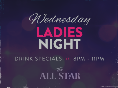 Ladies Night banner party promo