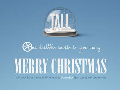 Dribbble christmas dribbble invite invite merry christmas snow