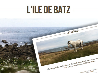 L'ile de Batz css minimalistic responsive layout