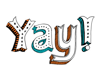 Yay Type hand drawn typography