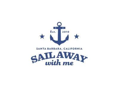 Sail Away With Me Photography anchor brand crest logo ocean photography sail seal star vintage