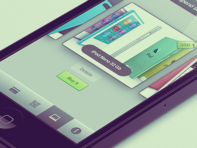 Item purchase screen button iphone shop tab bar