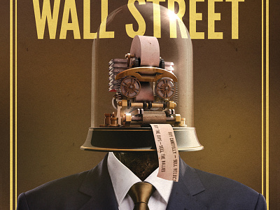 Wit & Wisdom of Wallstreet 3d book cover cinema 4d illustration wallstreet
