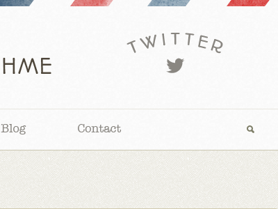 Photo Theme Header border header mail menu search twitter