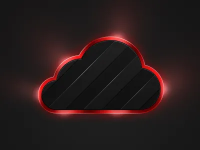 Down for maintenance Cloud 404 black caution cloud design down down for maintenance error explosion glow red ui user interface ux