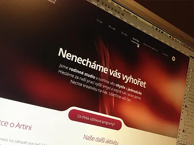 Another WIP abstract blur button fullwidth minimal minimalist photo web webdesign website whitespace