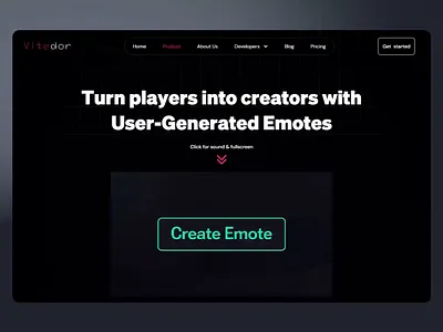 User-Generated Emotes Platform creative emote platform creative platform dynamic video game gaming gaming creativity immersive ui interactive gaming tools interactive tool intuitive navigation modern interface motion design platform design ui integration user experience user interface ux ui uxui design web design website