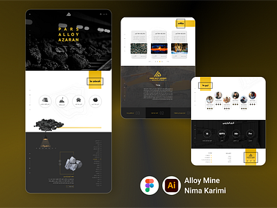 Alloy mine Landing - Full web application figma landingpage ui web design website