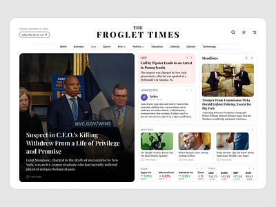 News' site clean figma minimal modern news newspaper times web webdesign