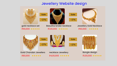 Jewellery Web Design design jewellery web