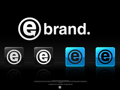 e brand. branding design draft template