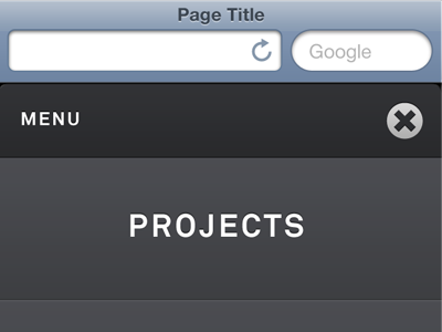 New Menu - Phone mobile ui web app