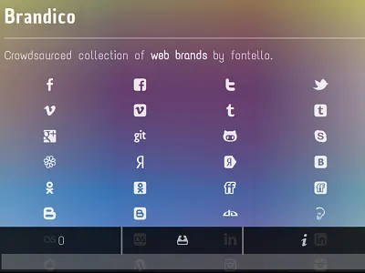 We Love Icon Fonts - "Small" Screens icon font mobile responsive small ui weloveiconfonts