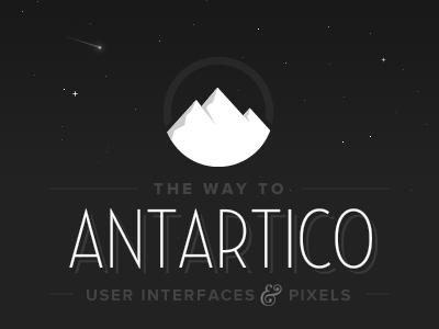 2013 adobe fireworks antarctica antartico black brand dark ice logo mountains night snow stars