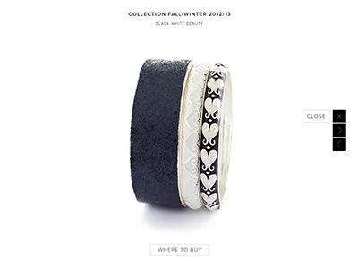 jewelry website detail interface jewelry onepager screendesign website