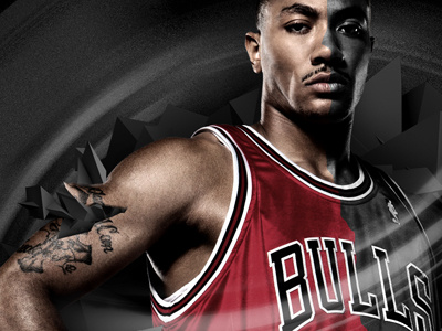 WIP DERRICK ROSE art bulls chicago derrick digital nba photoshop render rose wip