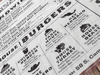 Bar Burger Menu bar burger food icons menu restaurant