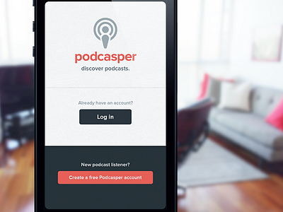 Log in account app interface login podcast register signin signup ui user