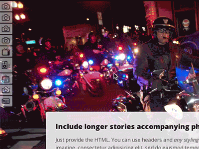 sStory Menu interactive menu ux