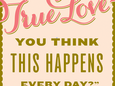 True Love gold love pink the princess bride