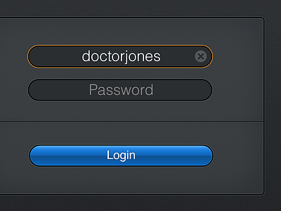 Login Detail blue button dark ios ipad login