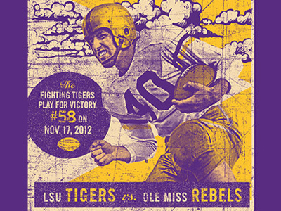 Vintage LSU Gameday distressed tshirt vintage