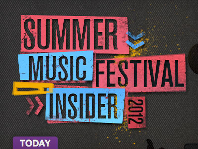 Festival Guide Branding blocky everguide festival guide music sher summer