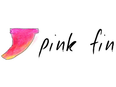 Pink Fin Logo drawing illustration logo photoshop pink surfing