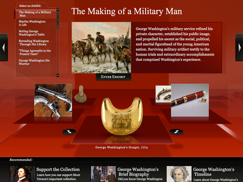 Example of George Washington's Virtual Exhibit
