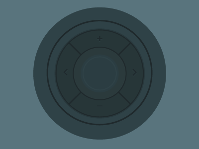 Regulator app blue dark flat ui