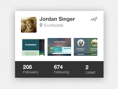 Dribbble Widget Rebound dribbble widget