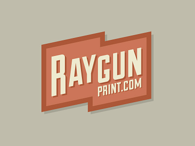 RaygunPrint.com Logo 2 bolt gun lightning ray retro sci fi vintage