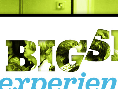 Bigshift blue conference lime typography