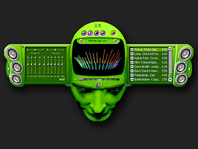 Headspace Skin gui interface microsoft music player skin ui wmp