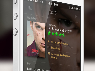 Dribbble Show app detail dexter ios iphone ranking teevee