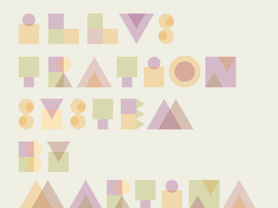 Geometric Type geometry lettering type