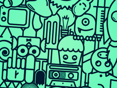 Influences bad influence drugs illustration skateboards