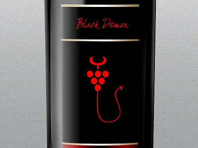 Wine Black Demon brand branding communication agency cup demon devil graphes logo logo design logo designer pavel surovy symbol wine